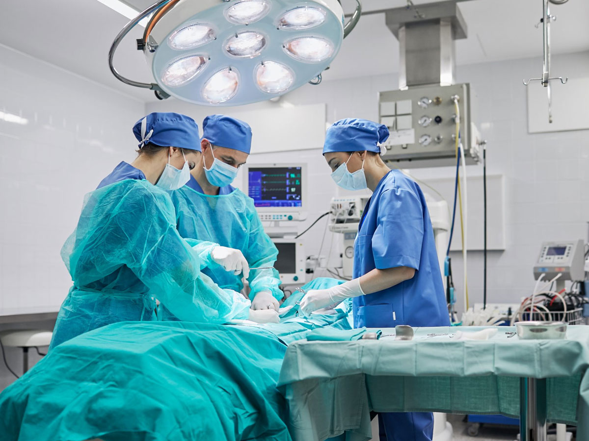 Surgery in Operation Theater